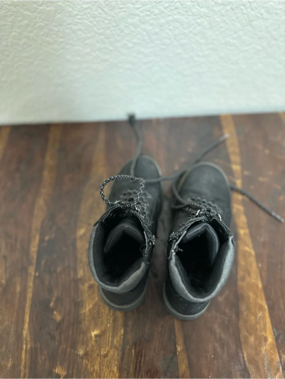 Cat & Jack Black Finch Lace-Up Kids Ankle Boots